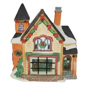 Vintage Longrich Ltd. Christmas Family Village House